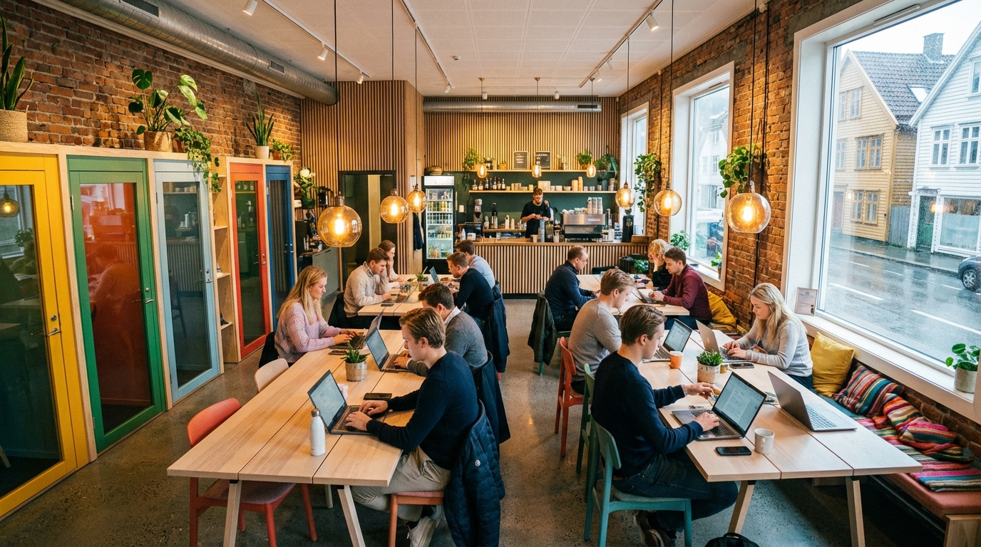 Coworking i Bergen: Komplett oversikt over priser, steder og alternativer